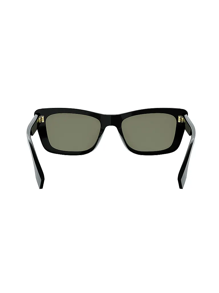 FENDI | FENDI Lettering schwarze eckige Sonnenbrille | schwarz