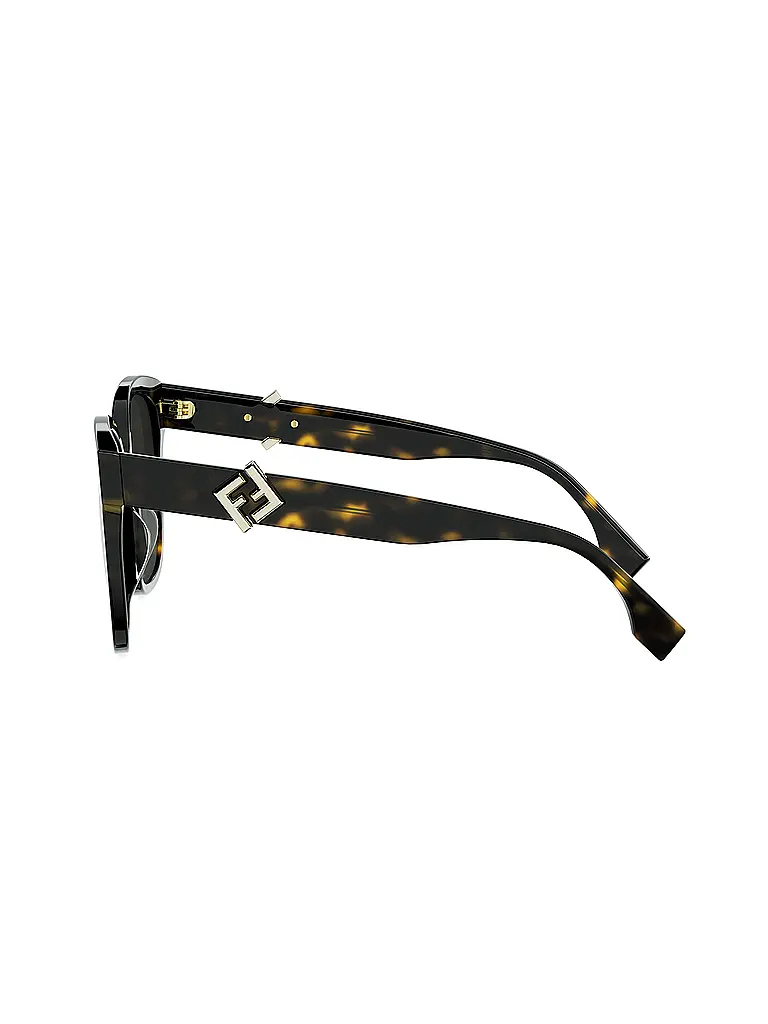FENDI | FF Diamonds havana eckige Sonnenbrille | braun