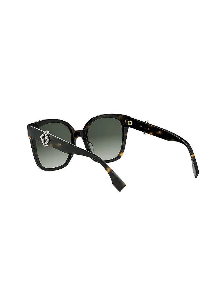 FENDI | FF Diamonds havana eckige Sonnenbrille | braun