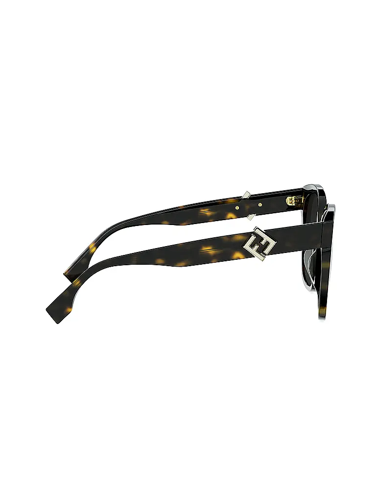 FENDI | FF Diamonds havana eckige Sonnenbrille | braun
