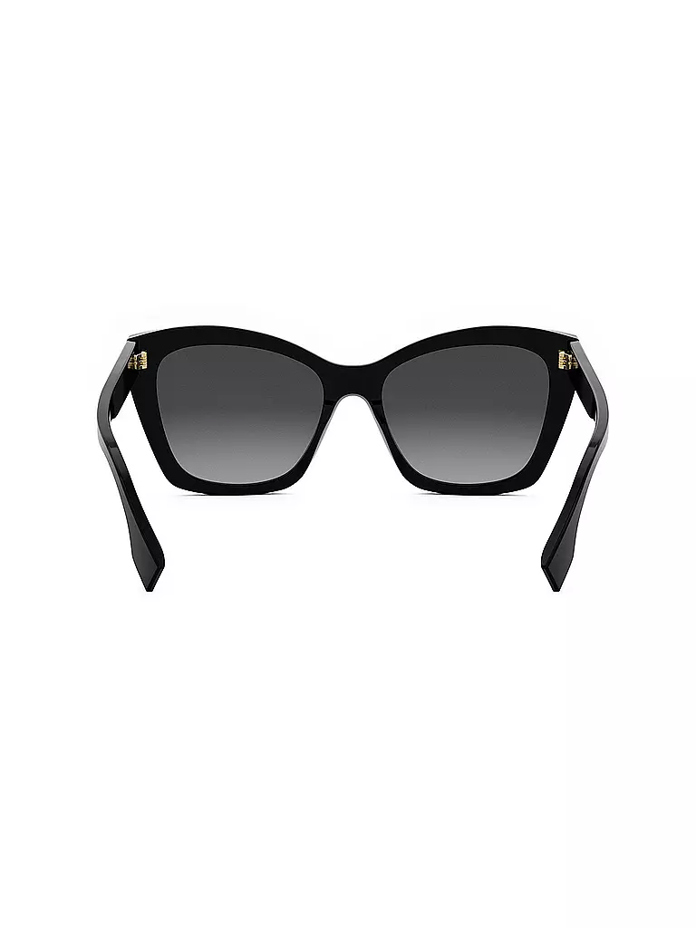FENDI | Lettering schwarze eckige Sonnenbrille  | schwarz