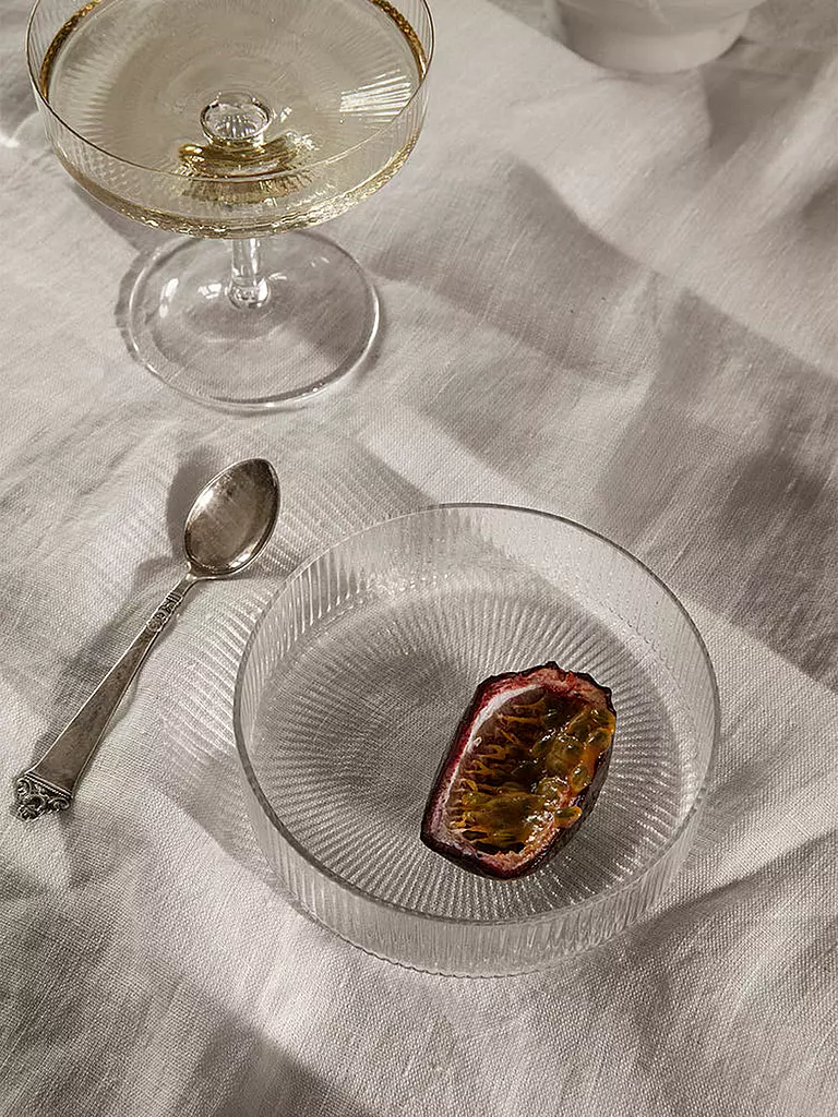 FERM LIVING | Schalen Ripple 4-er Set Clear | transparent
