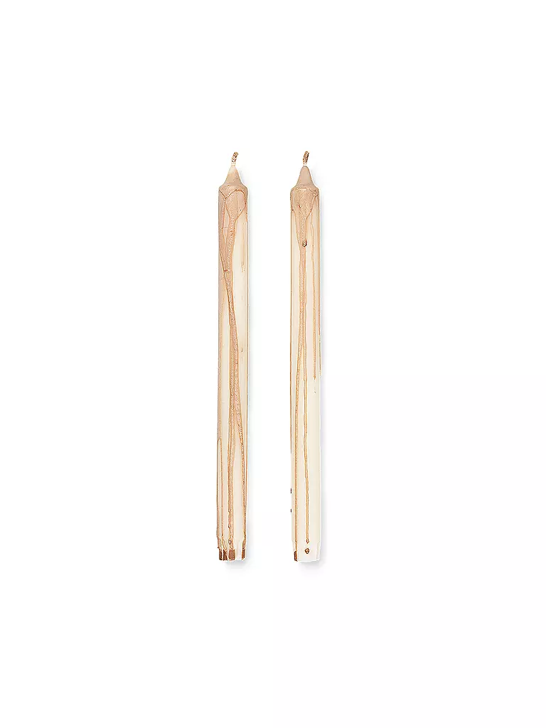 FERM LIVING | Stabkerze DRYP 2er Set 30cm Beige | beige