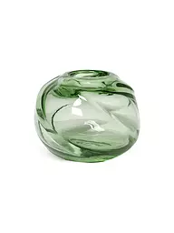 FERM LIVING | Vase Water Swirl 16cm Rund | grün
