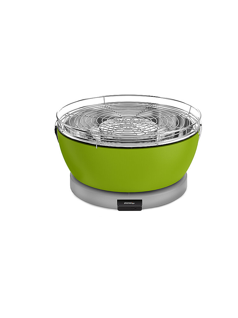 FEUERDESIGN Holzkohle-Tischgrill Vesuvio 33cm Grün grün