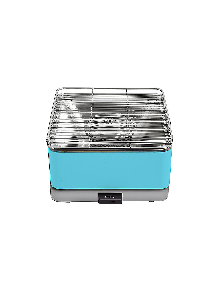 FEUERDESIGN | Holzkohle-Tischgrill Teide 34x34cm Blau | blau