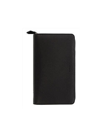 FILOFAX | Saffiano Zip Personal Compact Organiser Black 2021