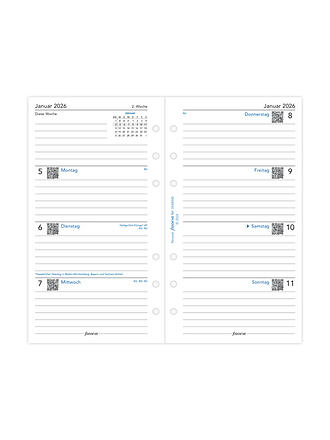 FILOFAX | Kalendereinlage Woche Deutsch Personal 2026