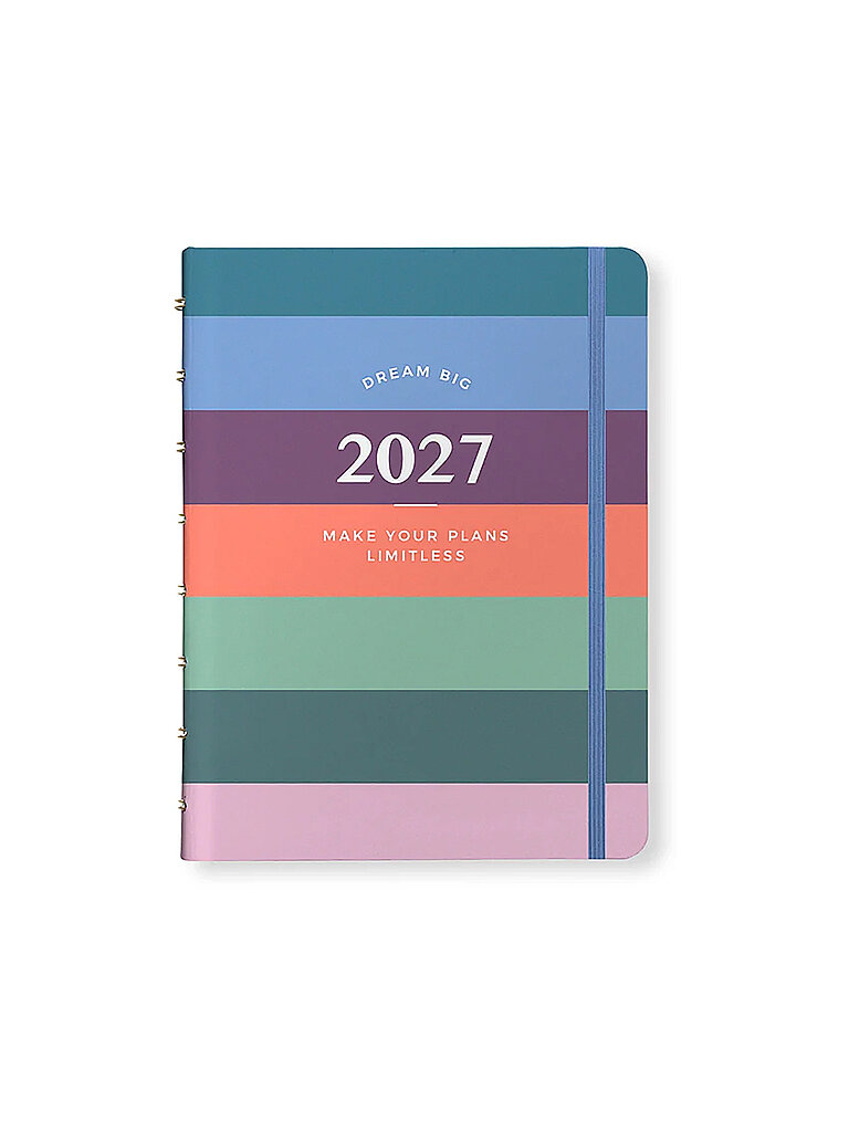 FILOFAX Ultimate Life Companion A5 Planner Colour Stripes Soft 2027 bunt
