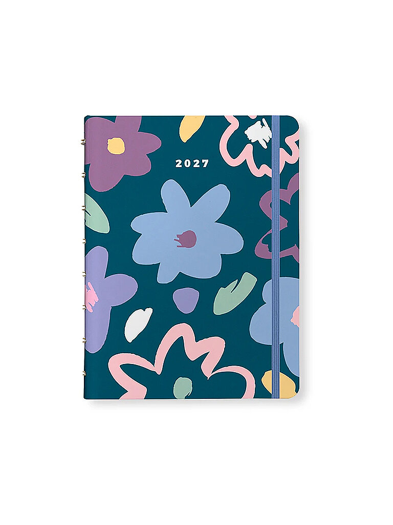 FILOFAX Ultimate Life Companion A5 Planner Bloom Deep Teal 2027 dunkelblau
