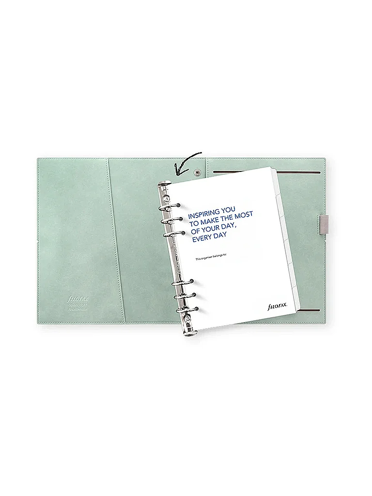 FILOFAX Terminplaner DOMINO SOFT A5 ORGANISER UNDATE Seagrass grün