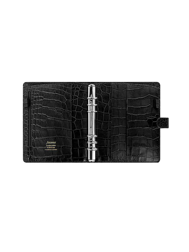 FILOFAX | Classic Croc A5 Organiser | schwarz