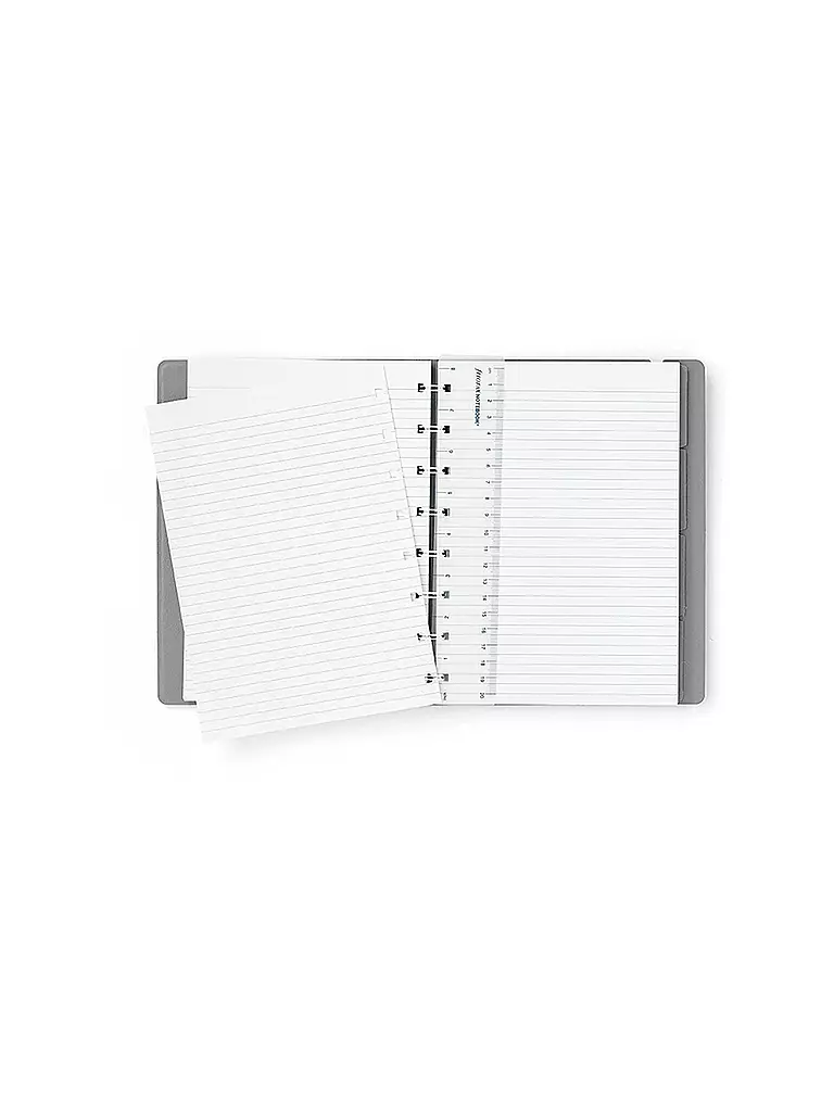 FILOFAX | Contemporary A5 nachfüllbares Notizbuch | grau