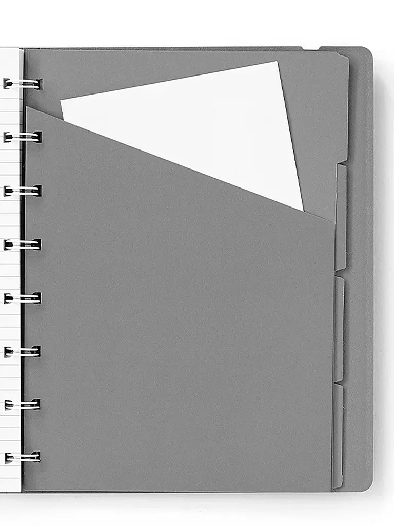 FILOFAX | Contemporary A5 nachfüllbares Notizbuch | grau