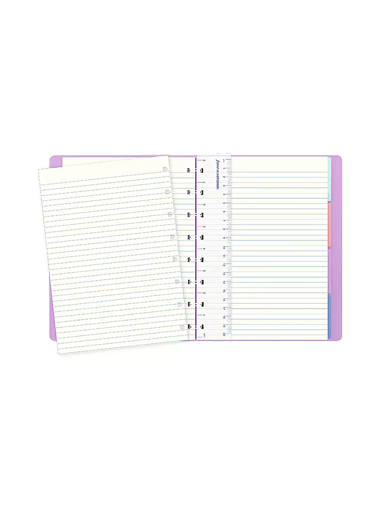 FILOFAX | Filofax nachfüllbares Notizbuch Classic Pastels A5 | lila