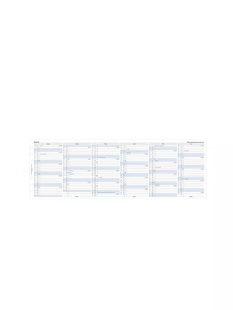 FILOFAX | Kalendereinlage Jahresplaner Deutsch Personal 2026 | weiss