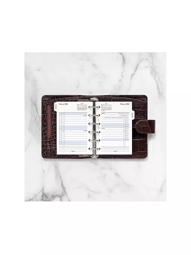 FILOFAX | Kalendereinlage Pocket 2026 Monat Deutsch | weiss