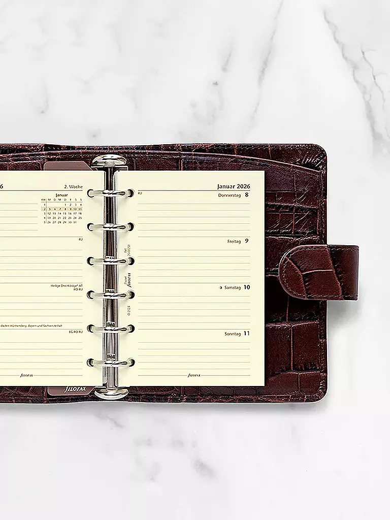 FILOFAX | Kalendereinlage Pocket Woche 2026 Deutsch | weiss