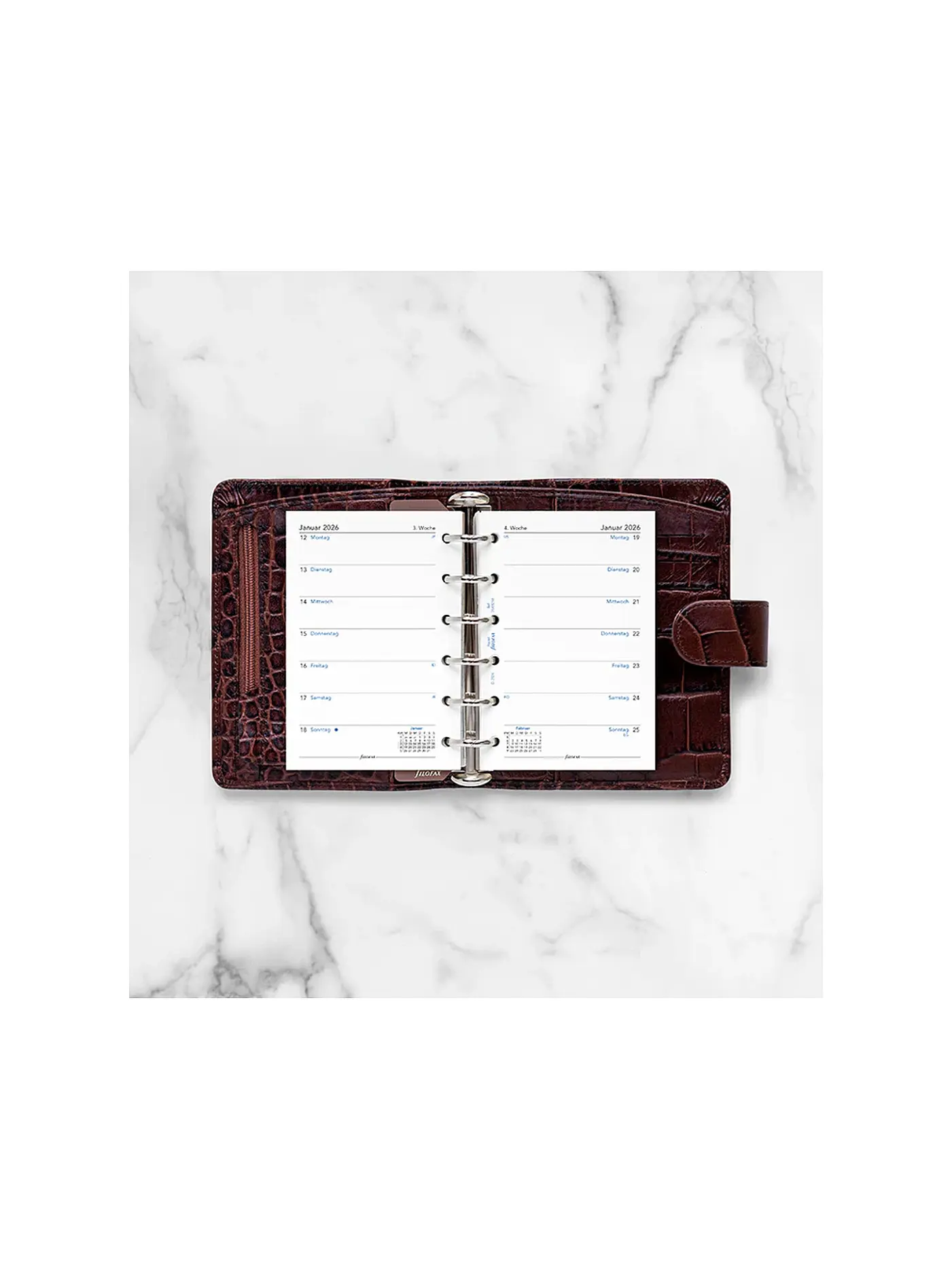 FILOFAX | Kalendereinlage Pocket Woche 2026 Deutsch | weiss