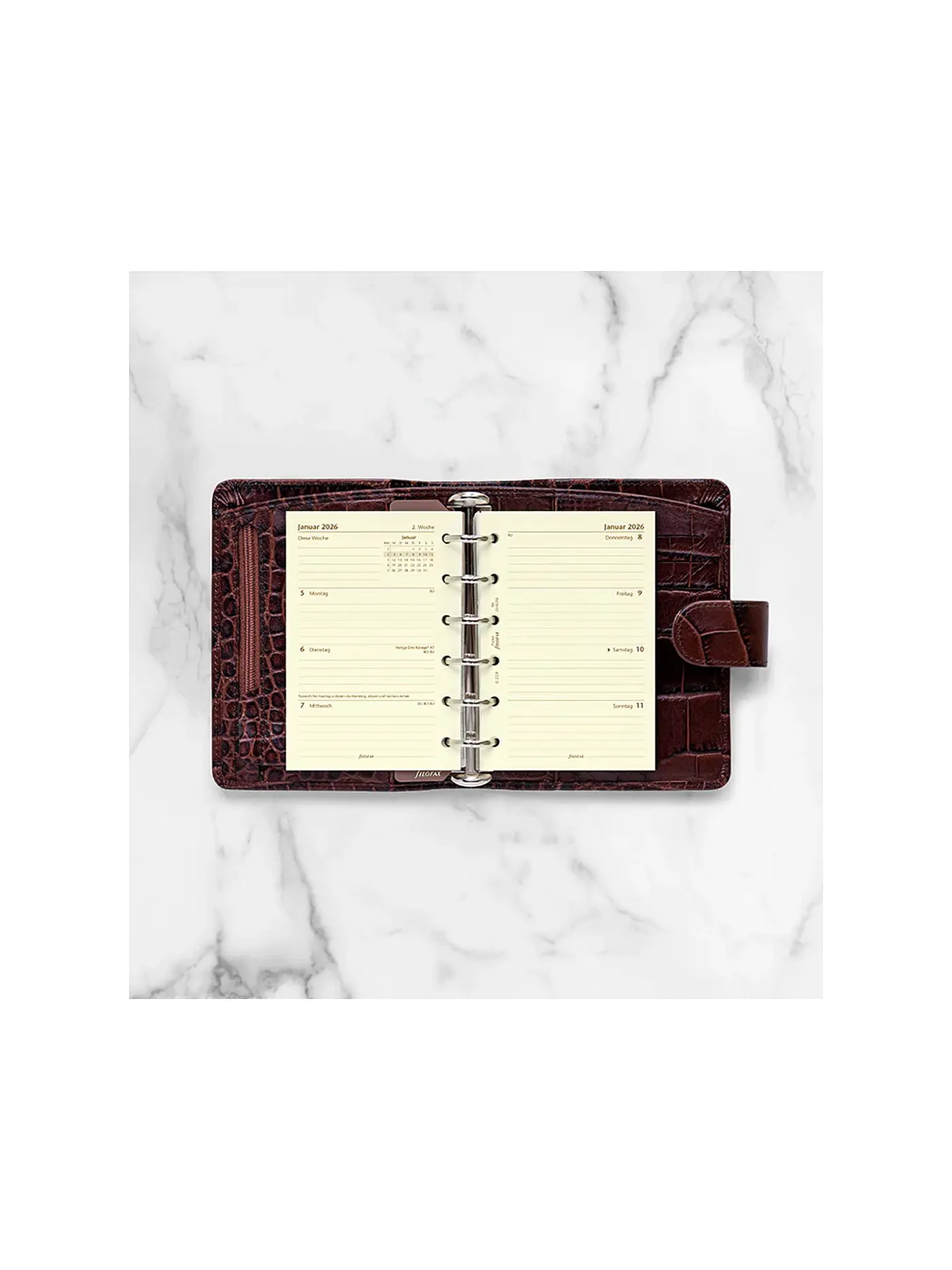 FILOFAX | Kalendereinlage Pocket Woche 2026 Deutsch | weiss