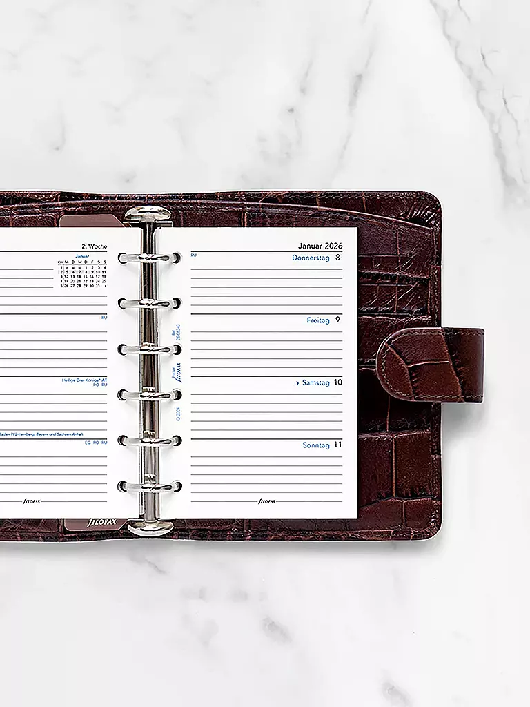 FILOFAX | Kalendereinlage Pocket Woche 2026 Deutsch | weiss