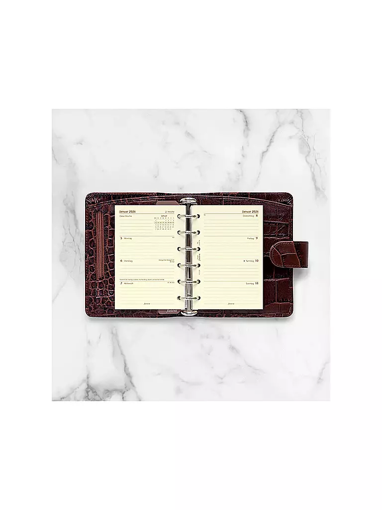 FILOFAX | Kalendereinlage Pocket Woche 2026 Deutsch | weiss