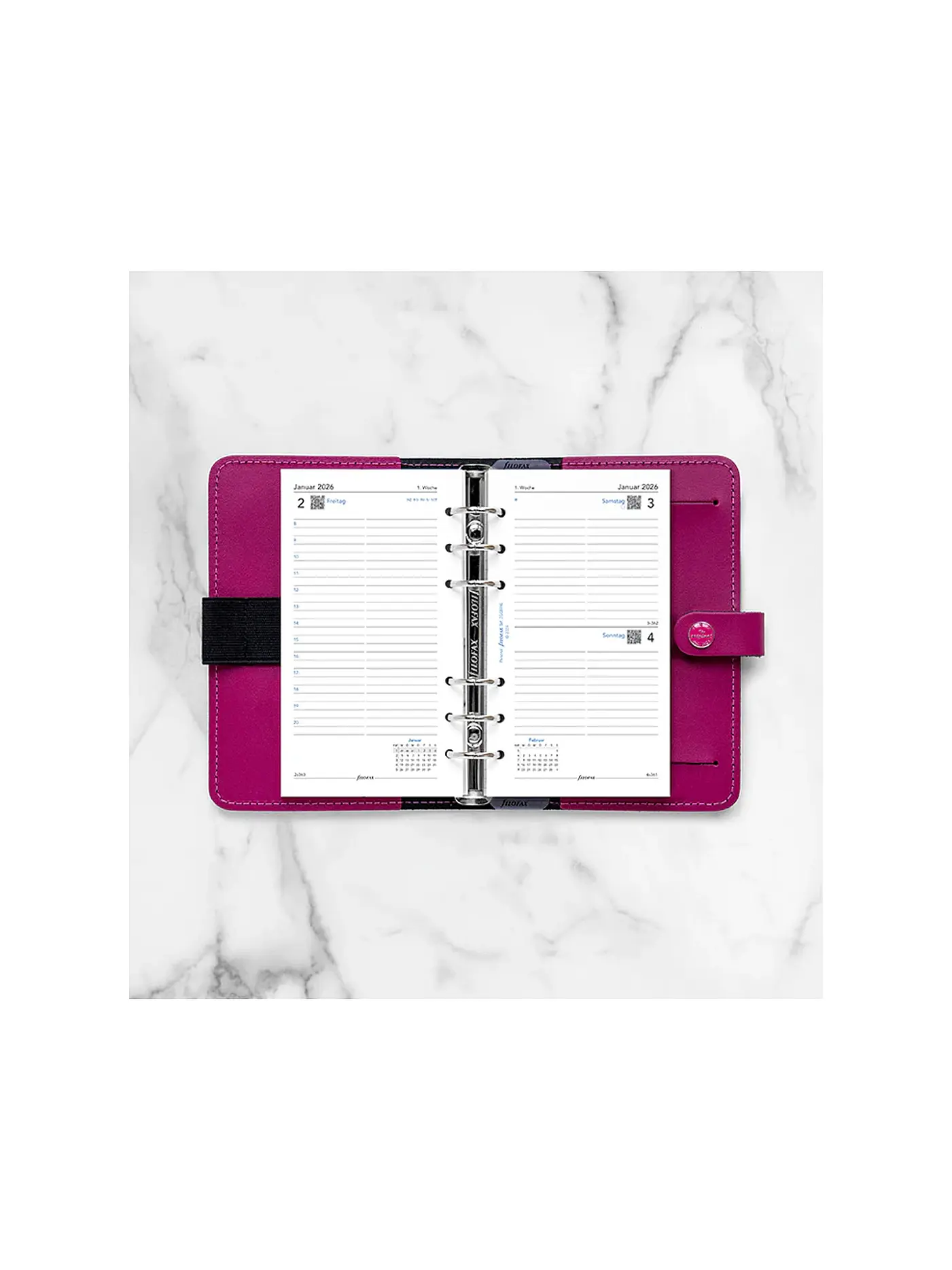 FILOFAX | Kalendereinlage Tag Deutsch Personal 2026 | weiss