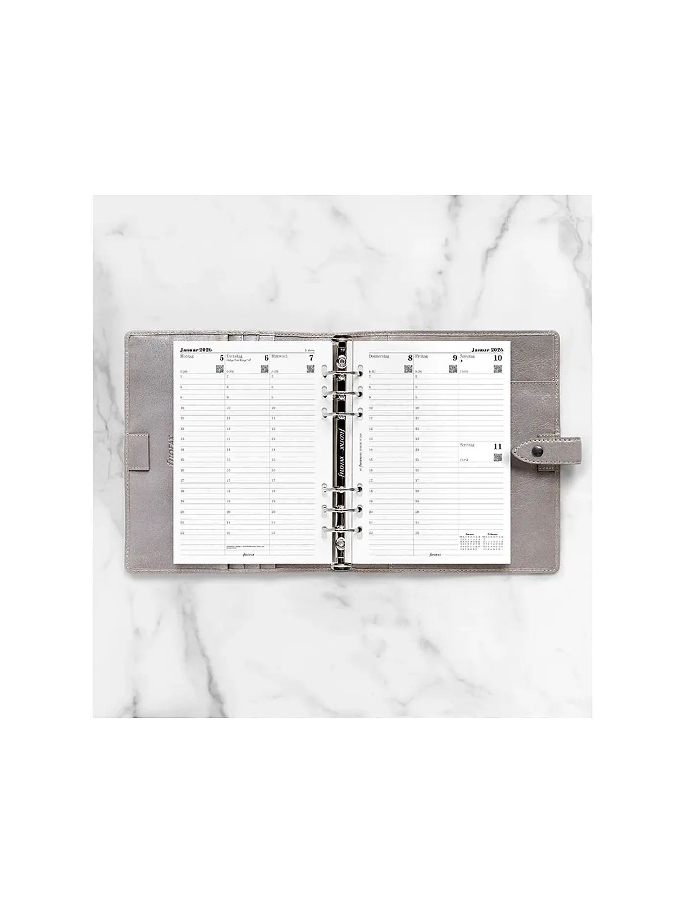 FILOFAX | Kalendereinlage Woche deutsch A5 Multifit 2026 | weiss
