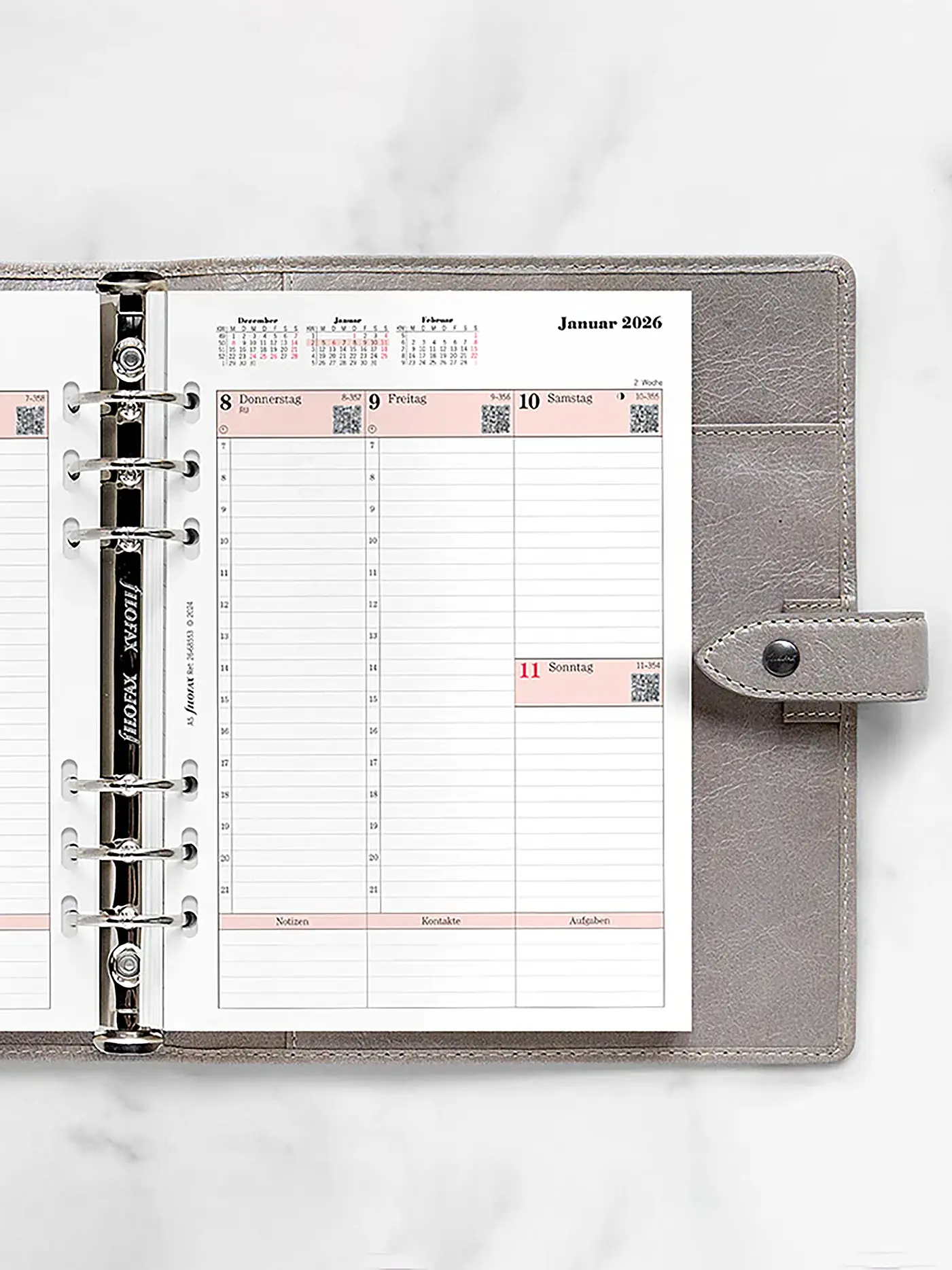 FILOFAX | Kalendereinlage Woche Professional deutsch A5 2026 | weiss