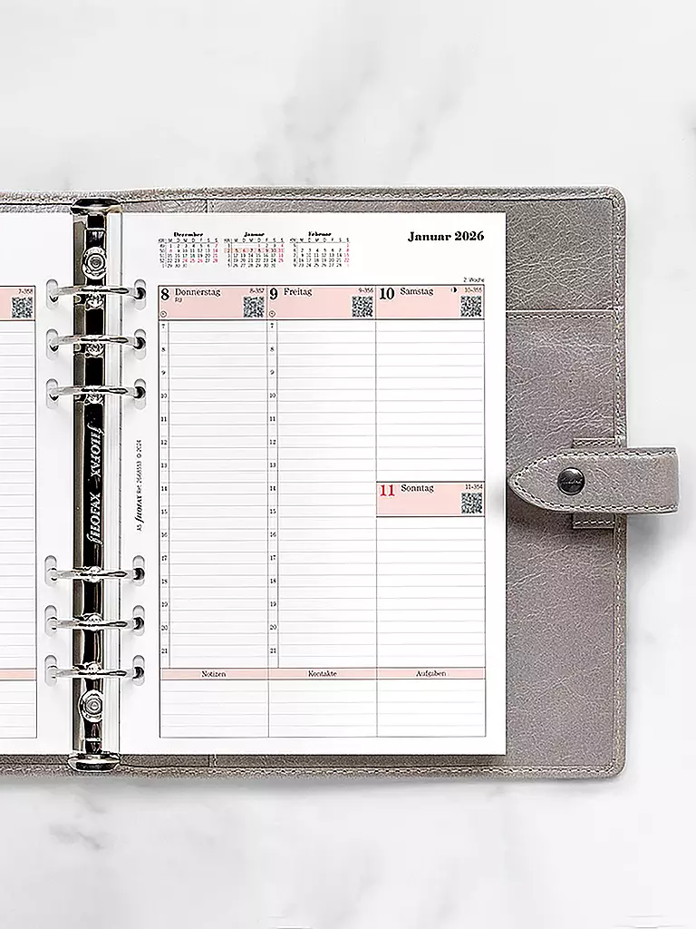 FILOFAX | Kalendereinlage Woche Professional deutsch A5 2026 | weiss