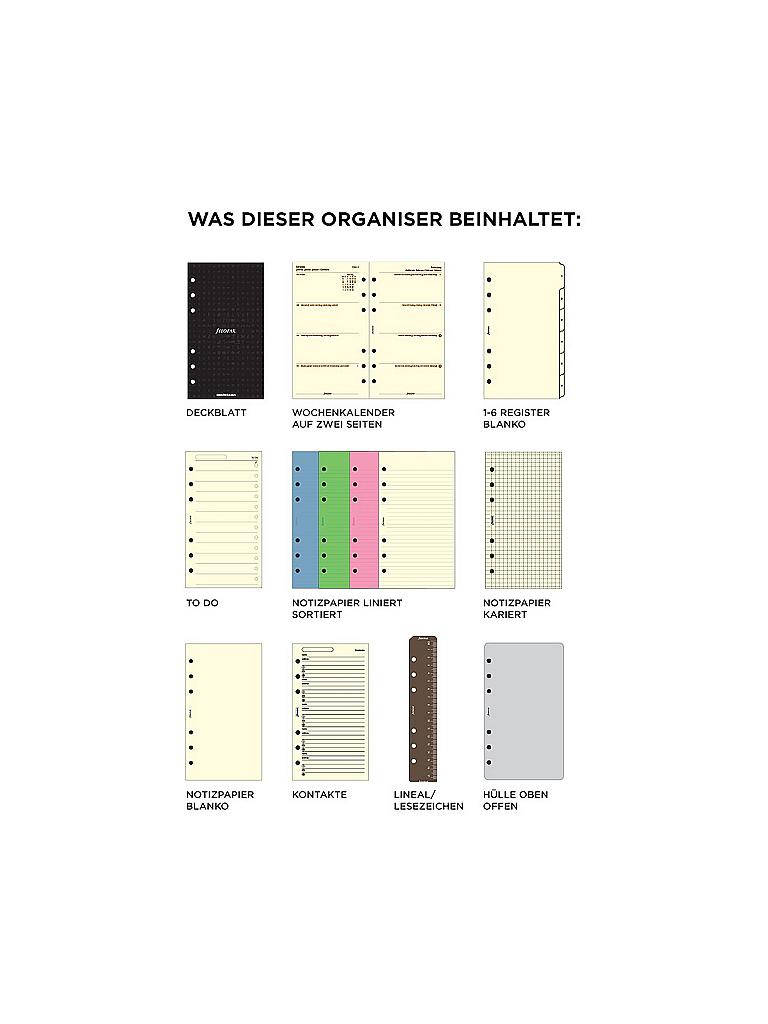 Filofax Malden Organizer, Personal Size, Duck Egg - Tactile, Full Grain Buffalo Leather, Six Rings, With Cotton Cream Week-to-View Calendar Diary, Multilingual, 2024 (C025855-24