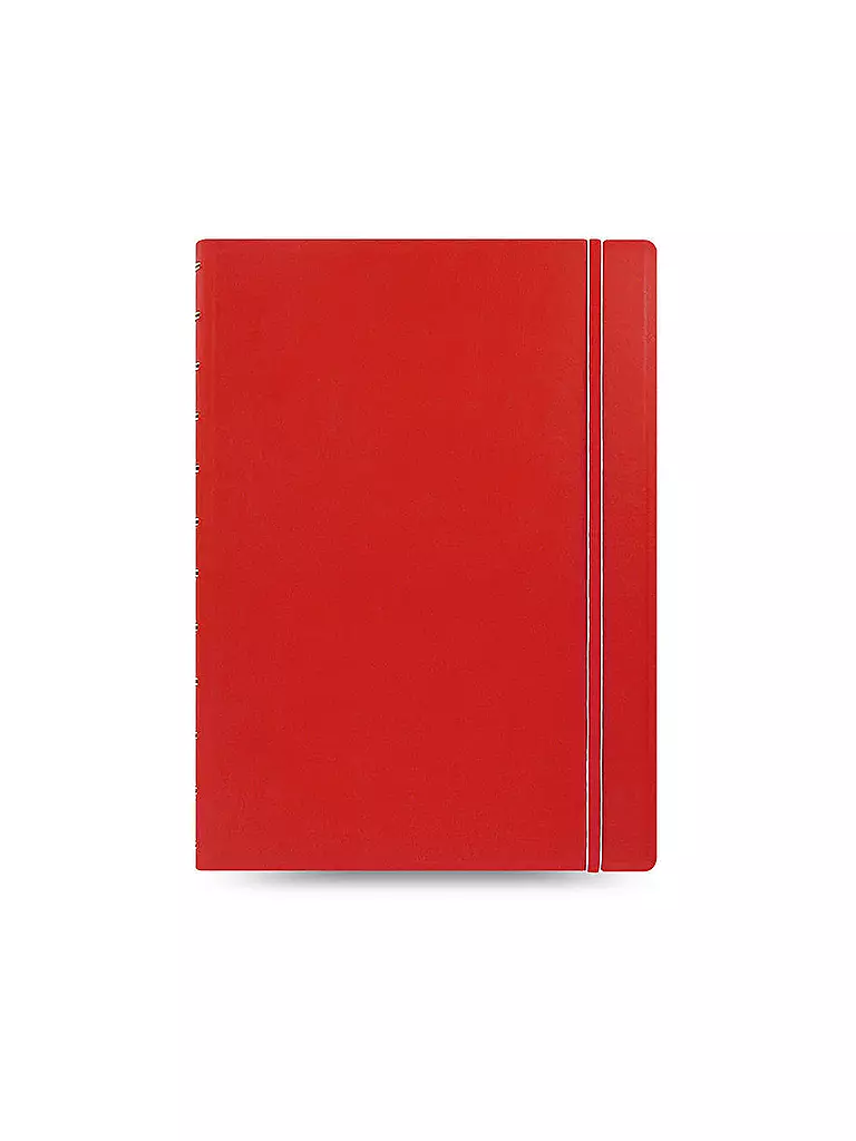 FILOFAX | Notizbuch A4 nachfüllbar RULED RED | rot