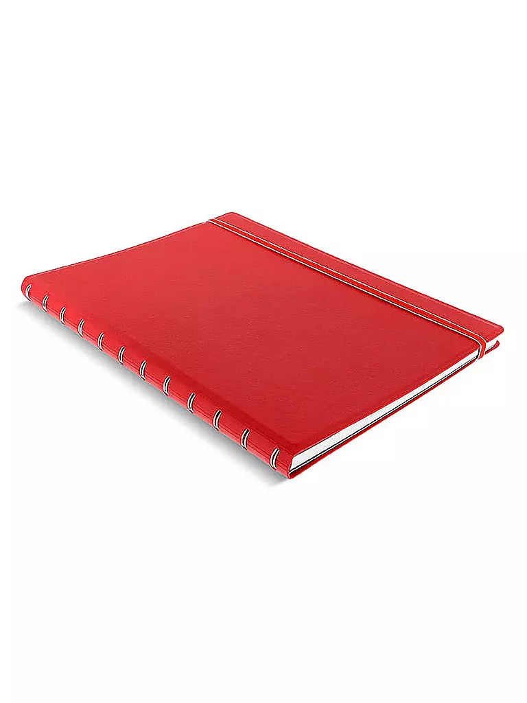 FILOFAX | Notizbuch A4 nachfüllbar RULED RED | rot