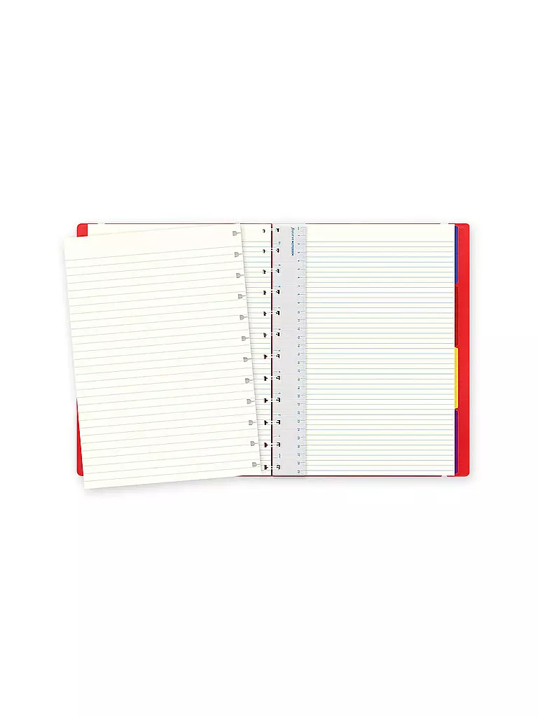 FILOFAX | Notizbuch A4 nachfüllbar RULED RED | rot