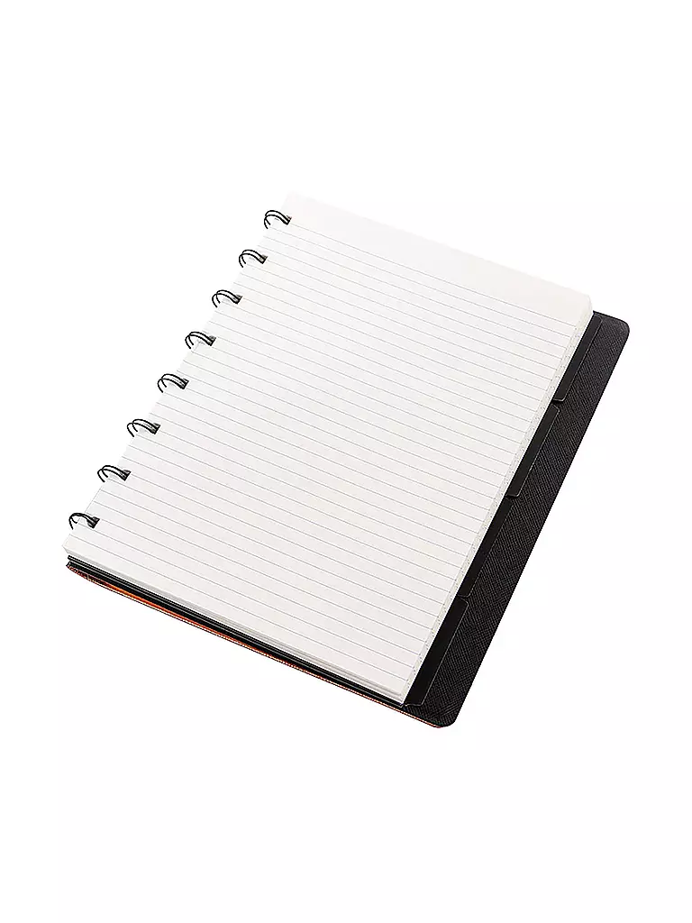 FILOFAX | Notizbuch nachfüllbar A5 SAFFIANO METALLIC Rose Gold | rosa