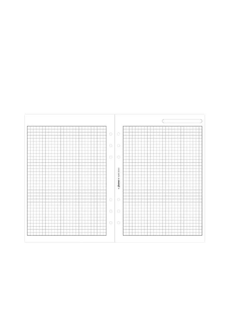 FILOFAX | Notizpapier weiß kariert - A5 | 