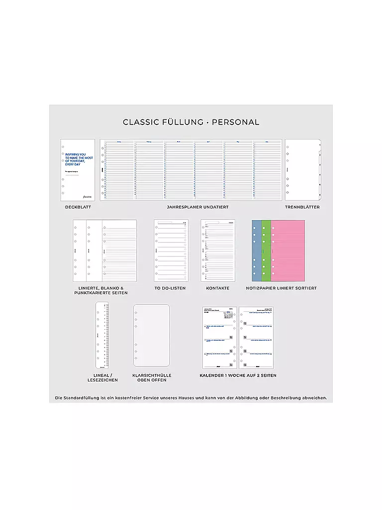 FILOFAX | Personal Organiser A5 Domino Soft | dunkelgrün