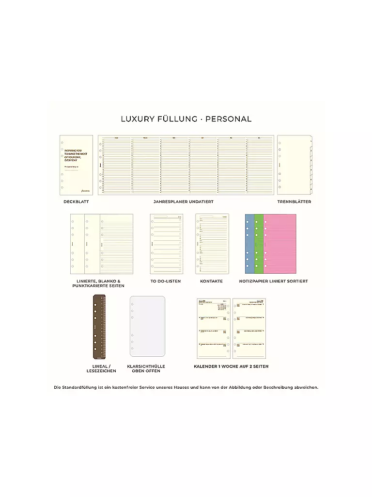FILOFAX | Personal Organiser MALDEN Black | schwarz