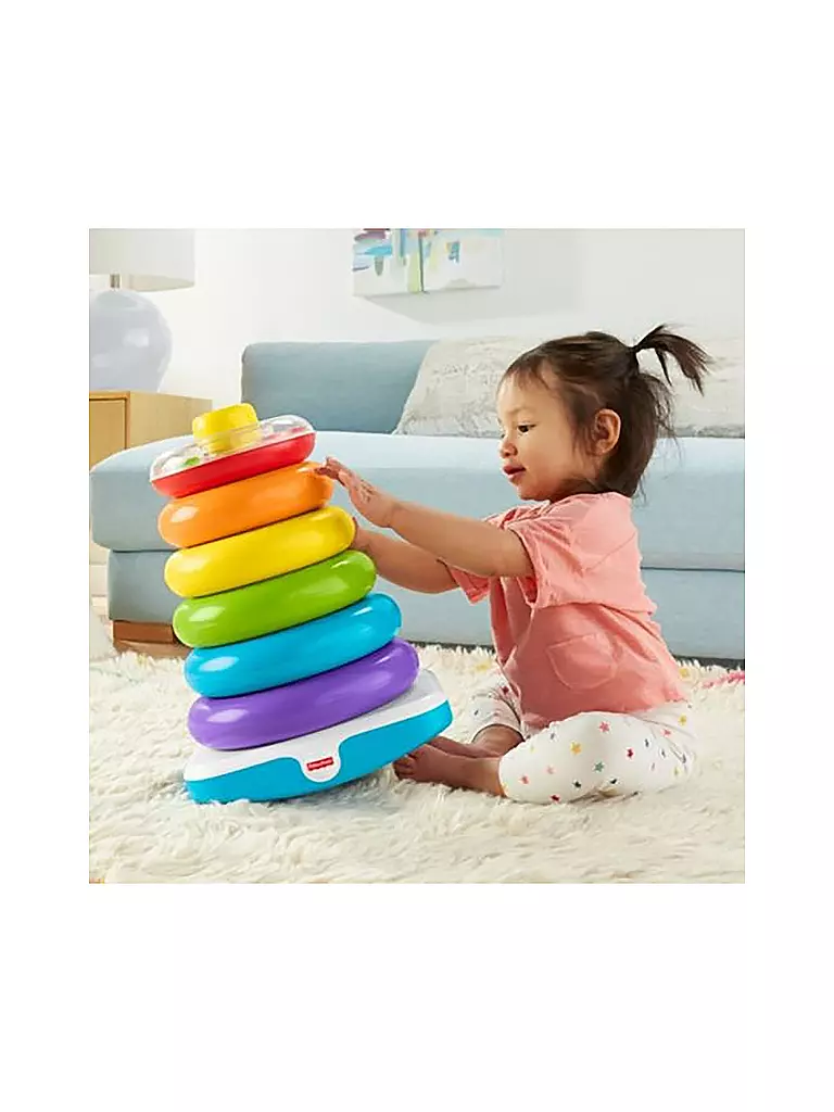 FISHER PRICE | Gigantische Farbring Pyramide | bunt