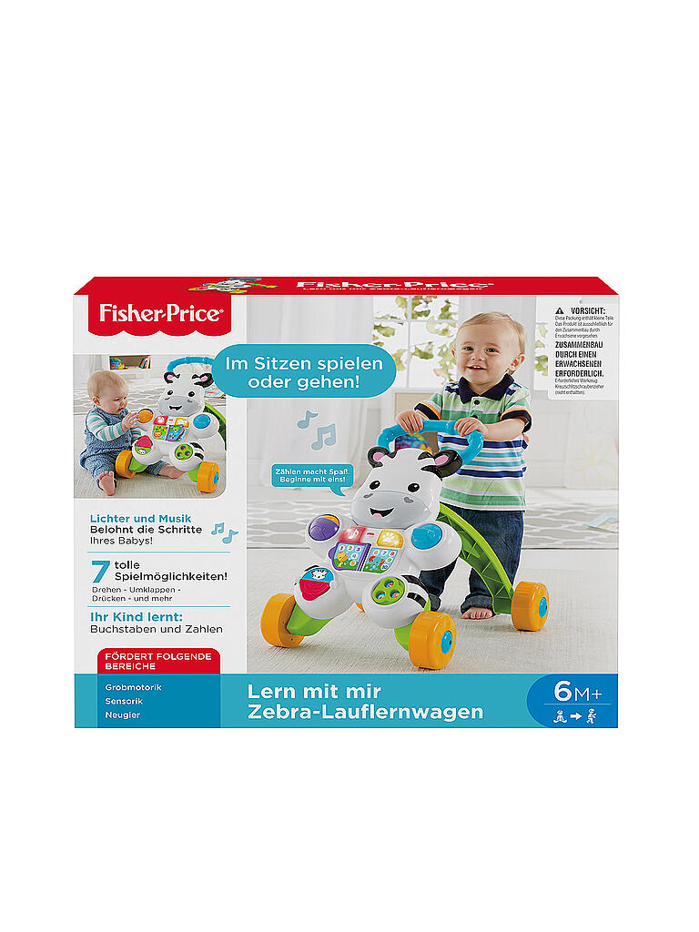 FISHER PRICE | Lern mit mir – Zebra Lauflernwagen (D) | keine Farbe