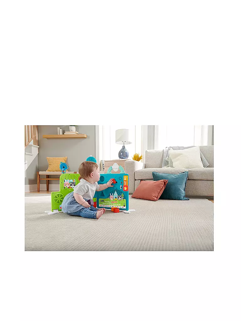 FISHER PRICE | Riesen Sitz & Steh Erlebnisbuch HCL07 | grün