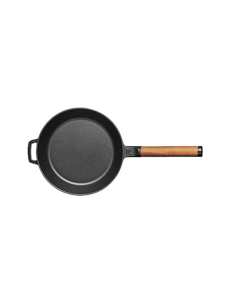 FISKARS | Gusseisen-Bratpfanne NORDEN 24cm Schwarz/Birke | schwarz