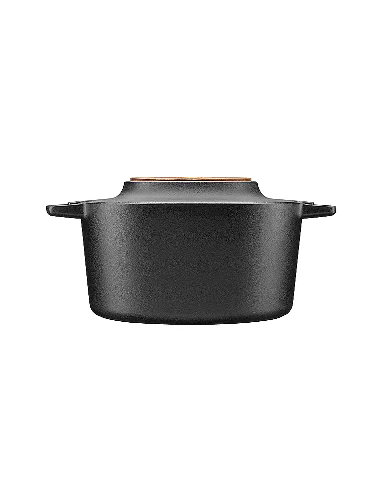 FISKARS | Gusseisen-Kasserolle NORDEN 4L Schwarz/Birke | schwarz