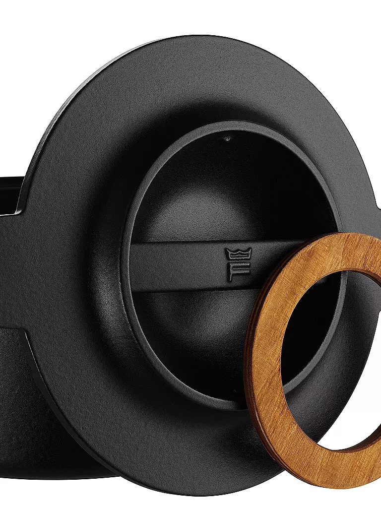 FISKARS | Gusseisen-Kasserolle NORDEN 4L Schwarz/Birke | schwarz