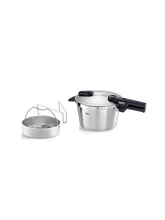 FISSLER | Schnellkochtopf mit Dämpfeinsatz VITAQUICK 22cm /4,5l Edelstahl