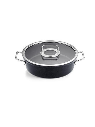 FISSLER | Kochtopf mit Glasdeckel ADAMANT 28cm/4,3l Antihaft/Schwarz