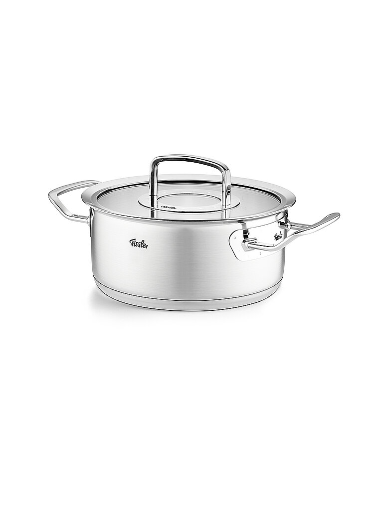 Bratentopf FISSLER Original-Profi Collection Töpfe Gr 26 l + Ø 20 cm + Höhe 14 cm silberfarben Bratentöpfe Made in Germany