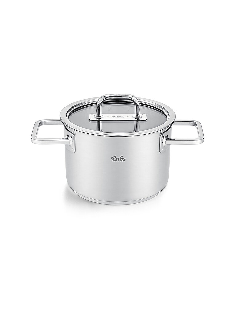 FISSLER Kochtopf mit Glasdeckel VISEO PRO 16cm/1,9l Edelstahl silber
