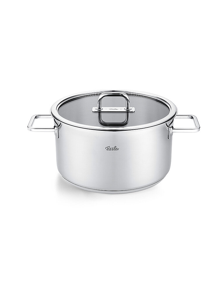 FISSLER Kochtopf mit Glasdeckel VISEO PRO 24cm/5,7cm Edelstahl silber