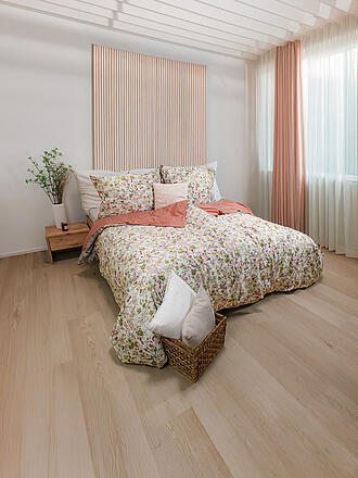 FLEURESSE | Satin Bettwäsche 2x 70x90cm/200x200cm MODERN GARDEN B Misty Rose